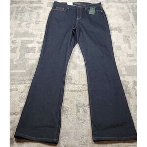 NWT LRL Lauren Jeans Co Ralph Lauren Women's Classic Bootcut Jeans Sz 10 33x31